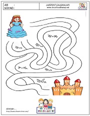 anaokulları için Labirent Bulmaca